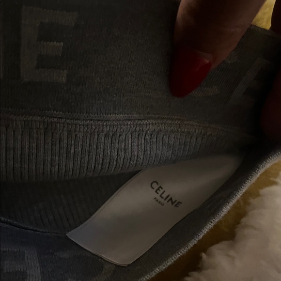 Celine Charcoal Ribbed Crop Top - Picture 4 of 6